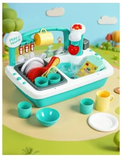 Keezi Play Pretend Sink Dishwasher Toys