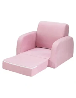 Keezi 2 Seater Lounger Armchair Sofa in Soft Pink