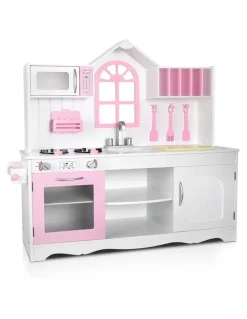 Keezi Wooden Kitchen Play Set