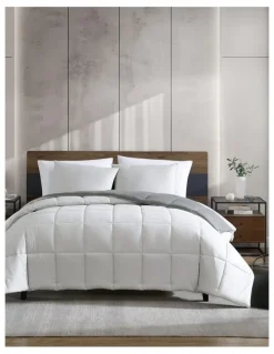 Kenneth Cole Home Solutions 3pc Comforter Set Grey Queen/King