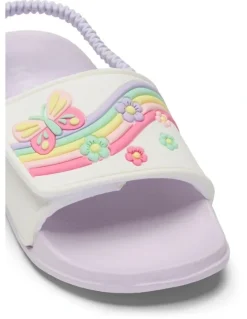 Kicks Kenna Spring Slide Beach Sandals in Lilac