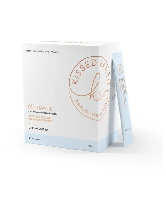 Kissed Earth Brilliance Collagen Unflavoured Supplement (30 x 6g Sachets)