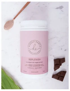 Kissed Earth Replenish Vegan Protein Chocolate 500g Supplement