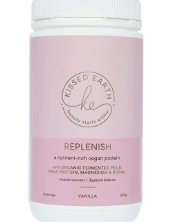 Kissed Earth Replenish Vegan Protein Vanilla 500g Supplement