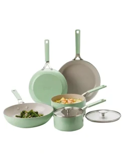 KitchenAid Aluminium Cookware Set Of 5 Pieces in Pistacho