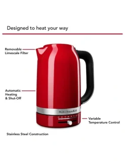 KitchenAid Kettle 1.7L in Empire Red 5KEK1701AER