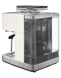 KitchenAid Semi Automatic Espresso Machine with Burr Grinder in Porcelain White 5KES6551APL