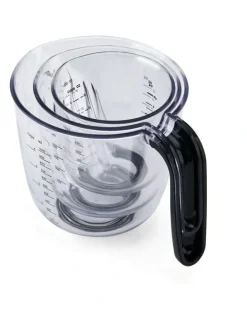 KitchenAid Set of 3 Angled Measuring Jugs in Onyx Black