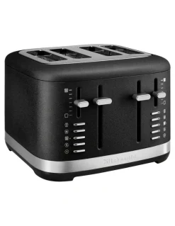 KitchenAid 4 Slice Toaster in Matte Black 5KMT4109ABM