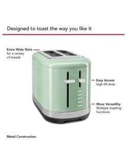 KitchenAid 2 Slice Toaster in Pistachio 5KMT2109APT