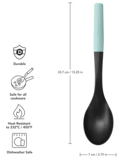 KitchenAid Soft Grip Basting Spoon Mineral Water
