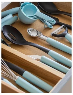 KitchenAid Soft Grip Slotted Spoon Mineral Water
