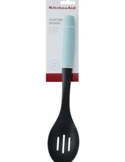 KitchenAid Soft Grip Slotted Spoon Mineral Water