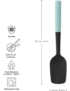 KitchenAid Soft Grip Spoon Spatula Mineral Water