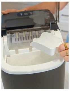 Kitchen Couture Compact Benchtop Ice Maker in Black