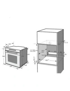 Kleenmaid Built-in Multifunction Oven 60cm in Black