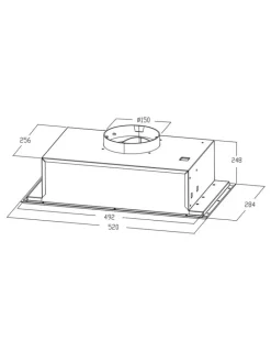 Kleenmaid Fixed Undermount RHUC61 60cm Rangehood in Stainless Steel