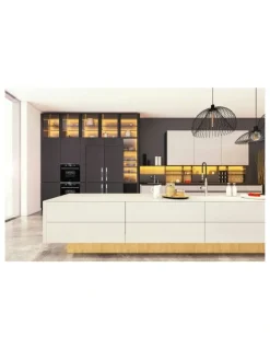 Kleenmaid Glass Multifunction Oven 60CM XL 75L in Black