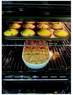Kleenmaid Glass Multifunction Oven 60CM XL 75L in Black