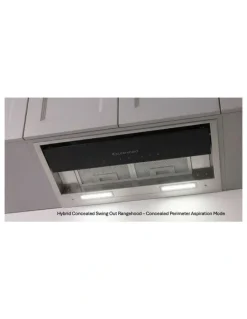 Kleenmaid Hybrid Concealed Swing-Out Rangehood 60cm Adjustable LED Lamps