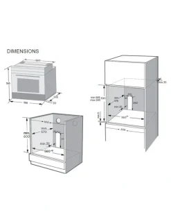 Kleenmaid Multifunction Oven 60cm 75L KCOMF6010