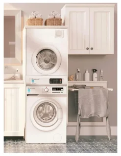 Kleenmaid Steam Assisted Front Load Washing Machine 8kg in White