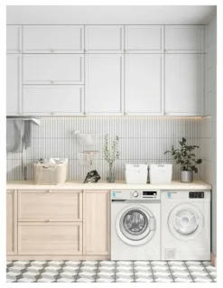 Kleenmaid Steam Assisted Front Load Washing Machine 8kg in White