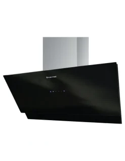 Kleenmaid Vertical Black Glass Wall mounted 90cm Rangehood RHGV90