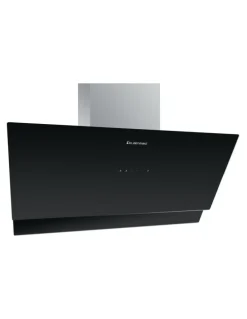 Kleenmaid Vertical Black Glass Wall mounted 90cm Rangehood RHGV90