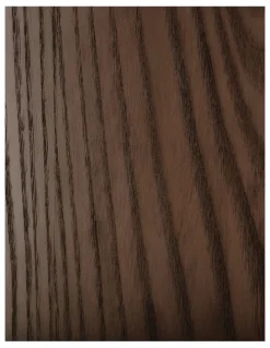 Koala Living Terzetto Pandora Brown Sintered Stone Desk Table - Dark Brown Ash Legs