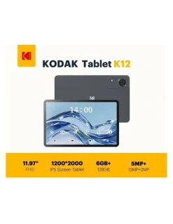 Kodak 6GB RAM, 128GB Storage, FHD Display, 8000mAh Battery 12 Android 15 Tablet