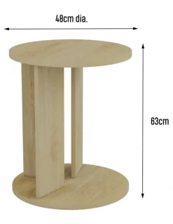 Kodu Evelyn C-Table Side Round Oak