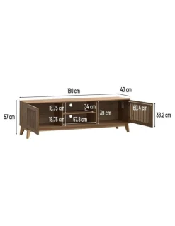 Kodu Goria TV Entertainment Unit 2 Doors 180cm Oak