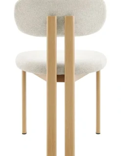 Kodu Hilda Dining Chairs Pair (Set of Two) Cream and Oak
