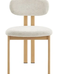 Kodu Hilda Dining Chairs Pair (Set of Two) Cream and Oak
