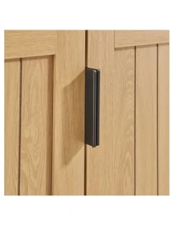 Kodu Roy Bookcase Open Storage Display 2 Doors Oak