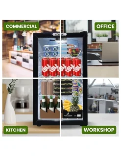 Kolner Mini Bar Fridge 100L in Black