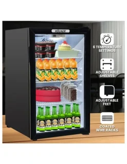 Kolner Mini Bar Fridge 100L in Black