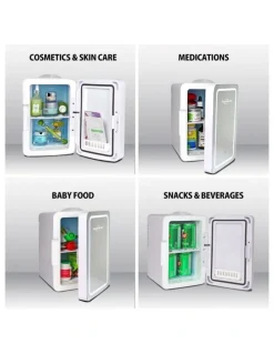 Koolatron Cosmetics Fridge With LED Mirror 6L