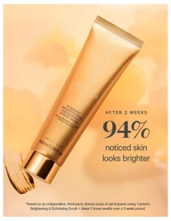 Kora Organics Turmeric Brightening and Exfoliating + Mask