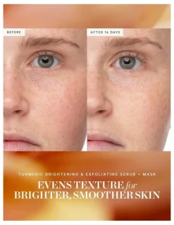 Kora Organics Turmeric Brightening and Exfoliating + Mask