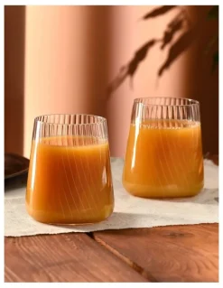 Krosno Avant Garde Lumi Tumbler Set of 6 430ml Gift Boxed in Clear