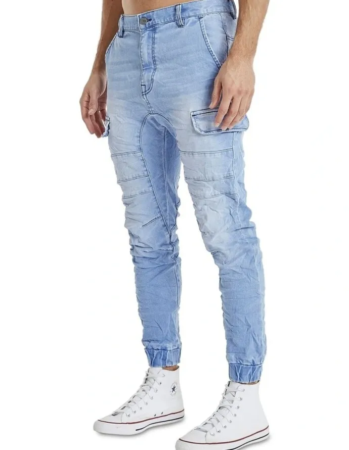 KSCY Salem Denim Jogger in Blue
