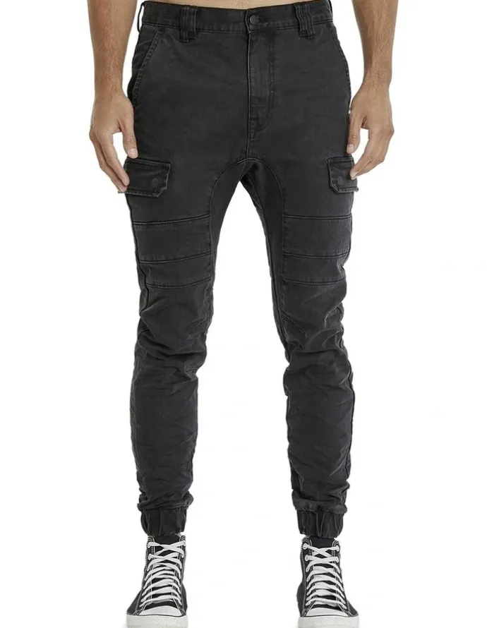 KSCY Salem Denim Jogger in Vintage Black