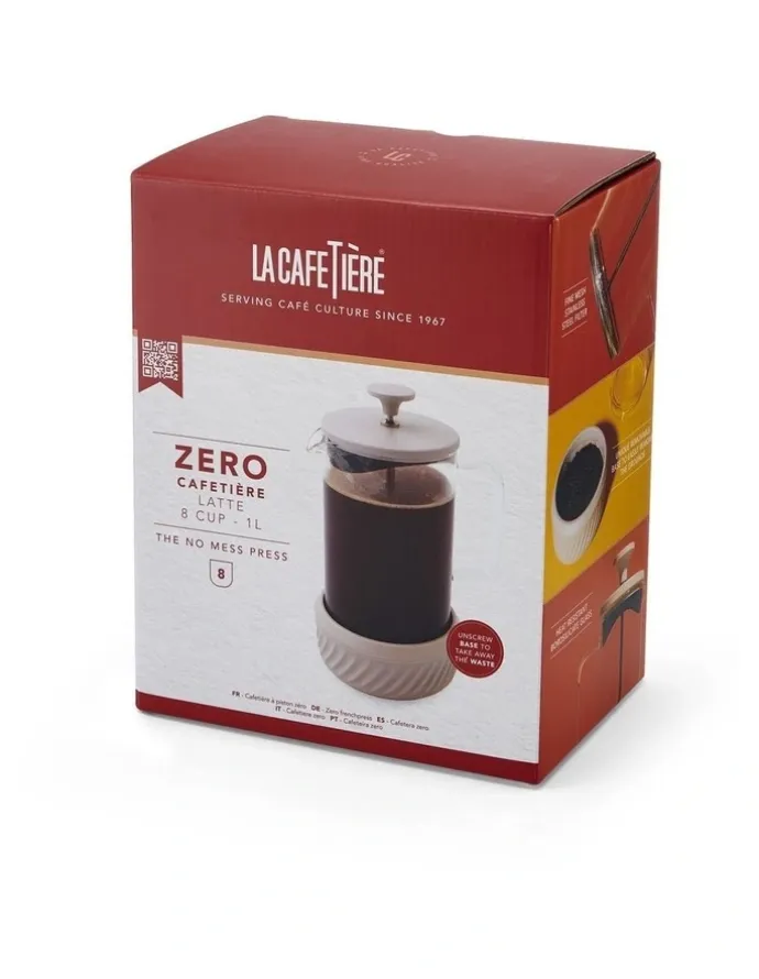 La Cafetiere Glass 8 Cup 1L in Beige