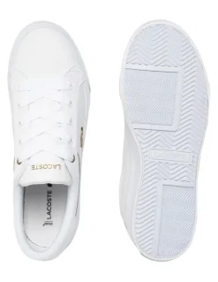 Lacoste Ziane Platform Leather Sneaker in White