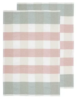 Ladelle Bailie Terry Kitchen Towel 2 Pack in Pink