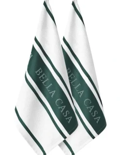 Ladelle Bella Casa Kitchen Towel 2 Pack in Green
