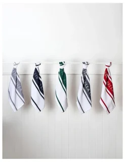 Ladelle Bella Casa Kitchen Towel 2 Pack in Navy