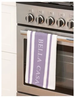 Ladelle Bella Casa Kitchen Towel 2 Pack in Lilac